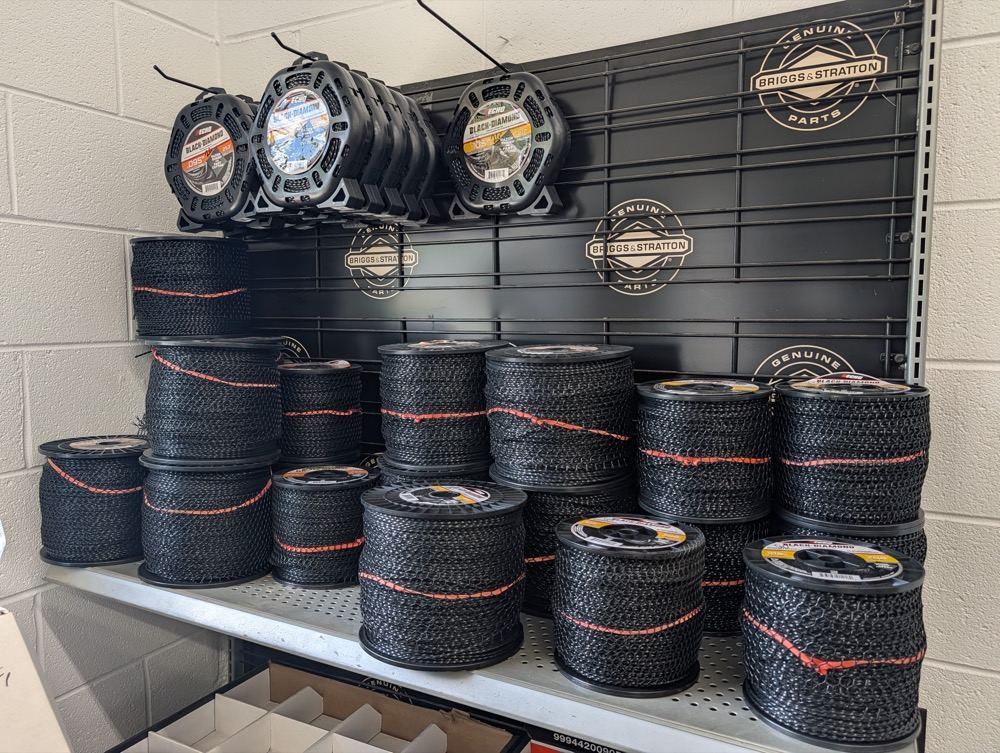 Trimmer line and genuine parts in stock